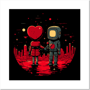 Valentine Robots Posters and Art